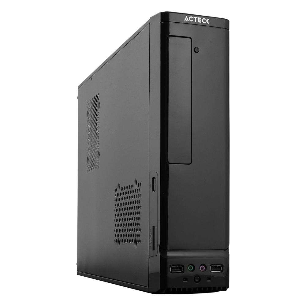 Gabinete ACTECK ATOM GS240 Micro Desktop Slim Micro ATX Y Mini ITX USB 2.0 Fuente 450W 1 Vent - 