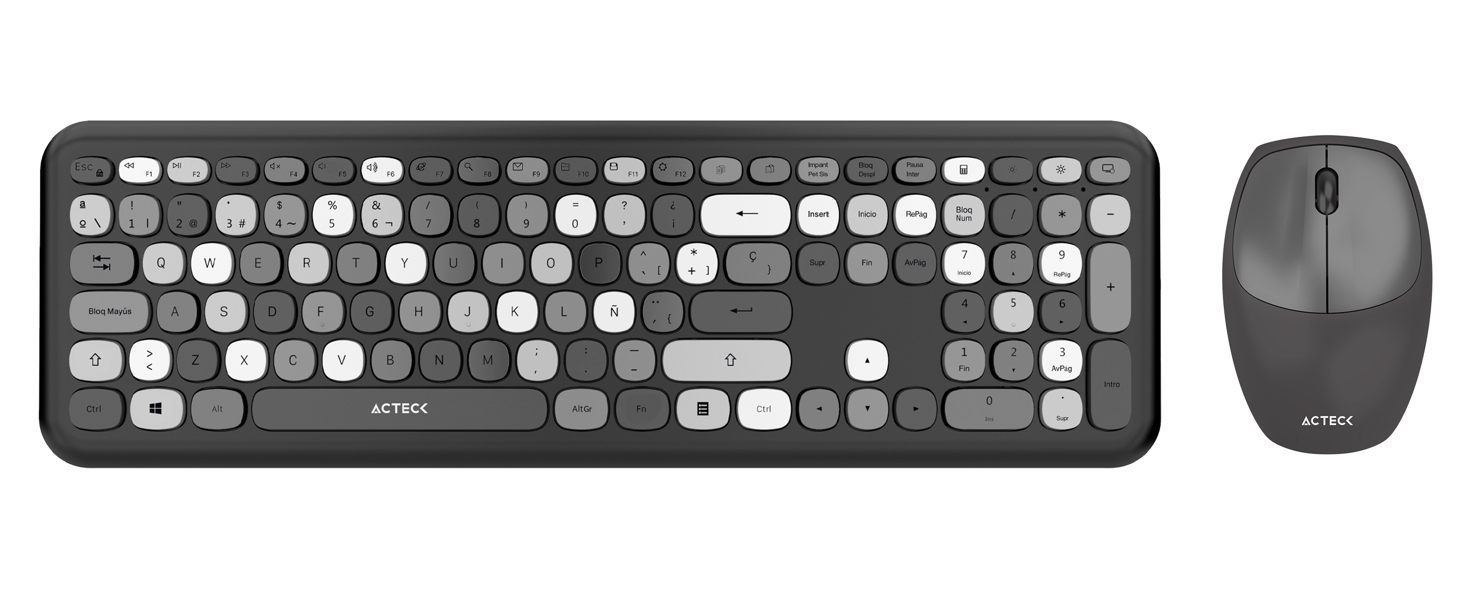 Kit Teclado y mouse Inalámbricos 2.4hz Creator Chic MK475 Advanced Series - 