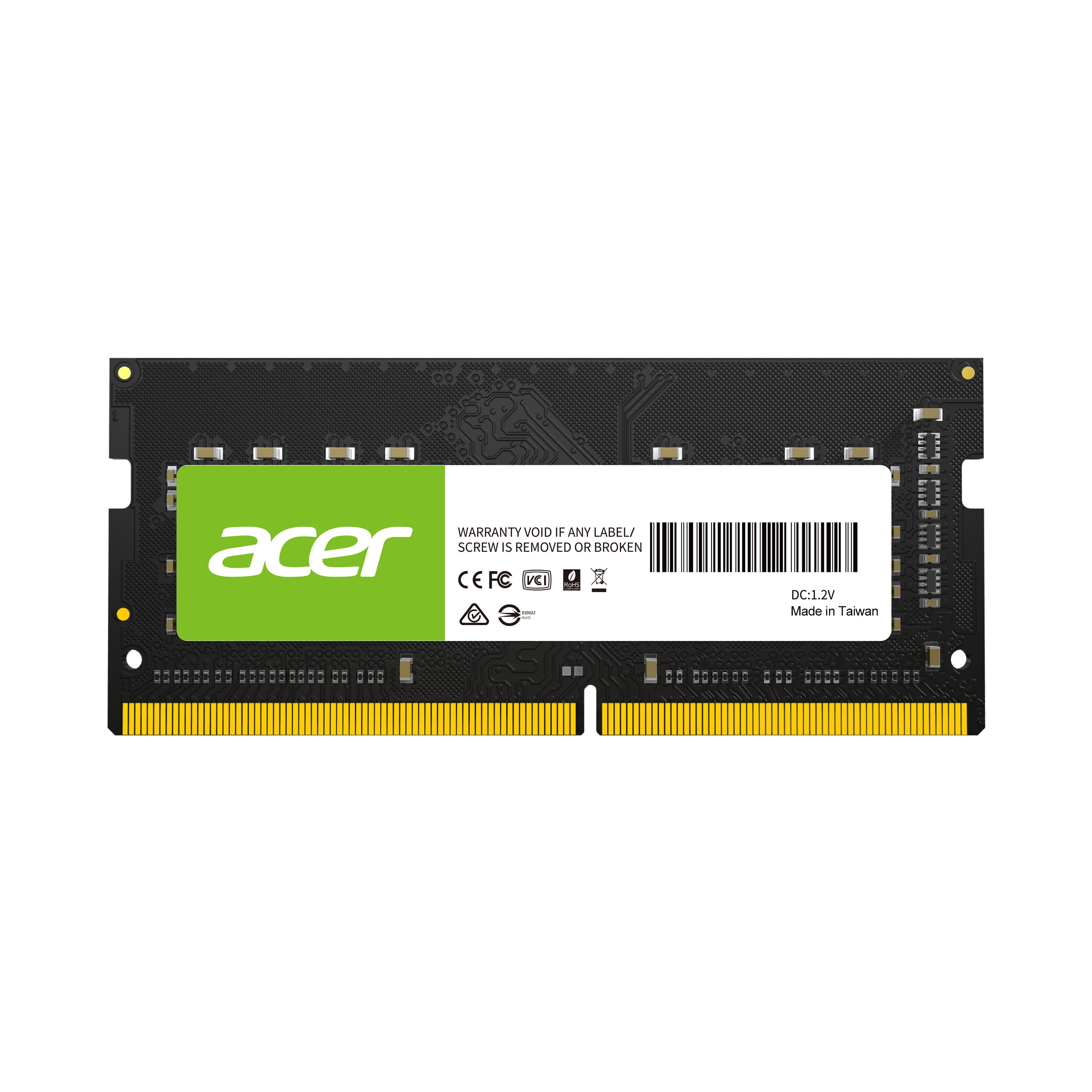 Memoria DDR4 ACER modelo SD100 de 16GB SODIMM 2666Mhz BL.9BWWA.210 - 