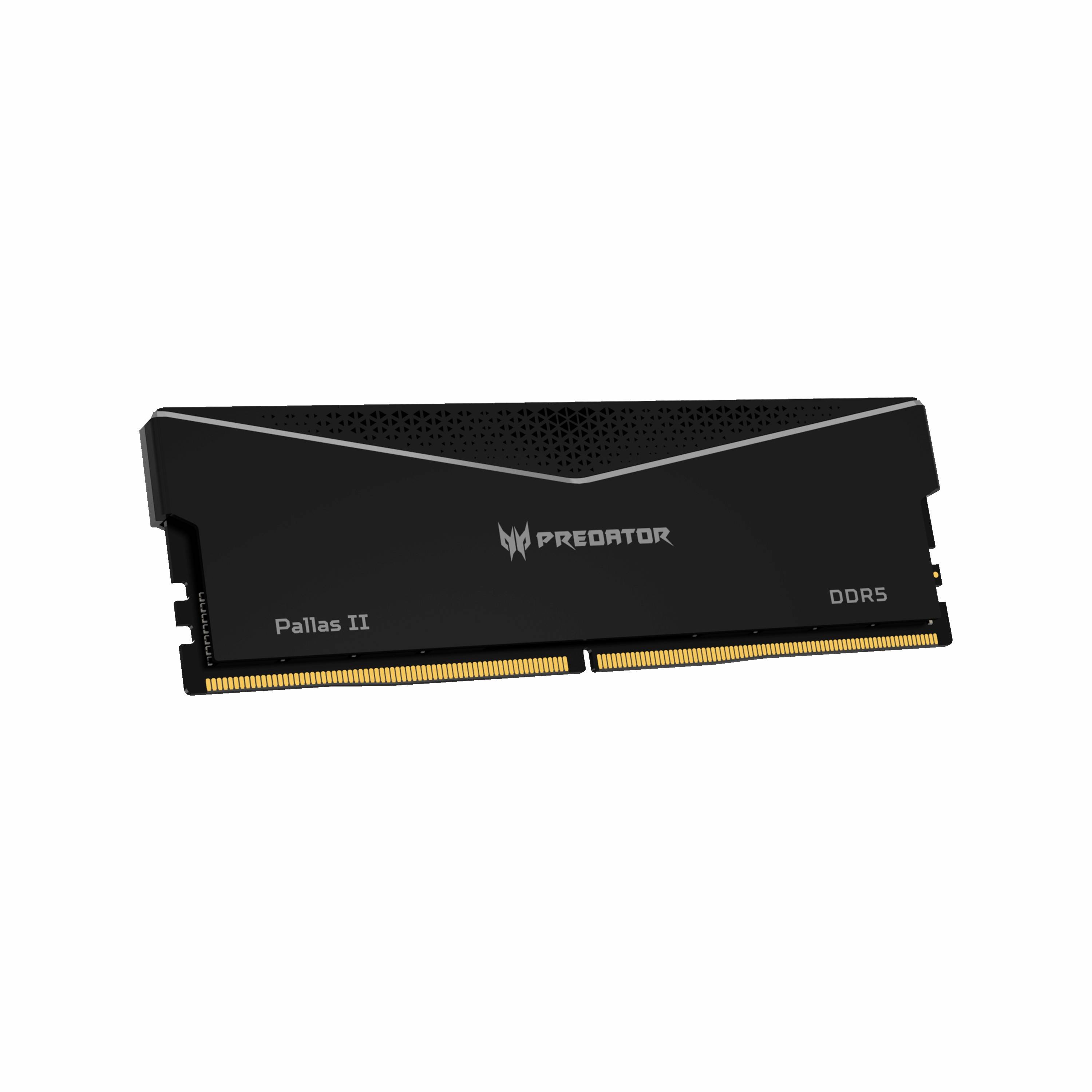 Memoria DDR5 Predator RGB modelo PALLAS ll de 32GB (2*16GB) UDIMM 6000 MT/ s BL.9BWWR.432 color Negro - compatible con plataformas AMD e Intel en DDR5 CL32