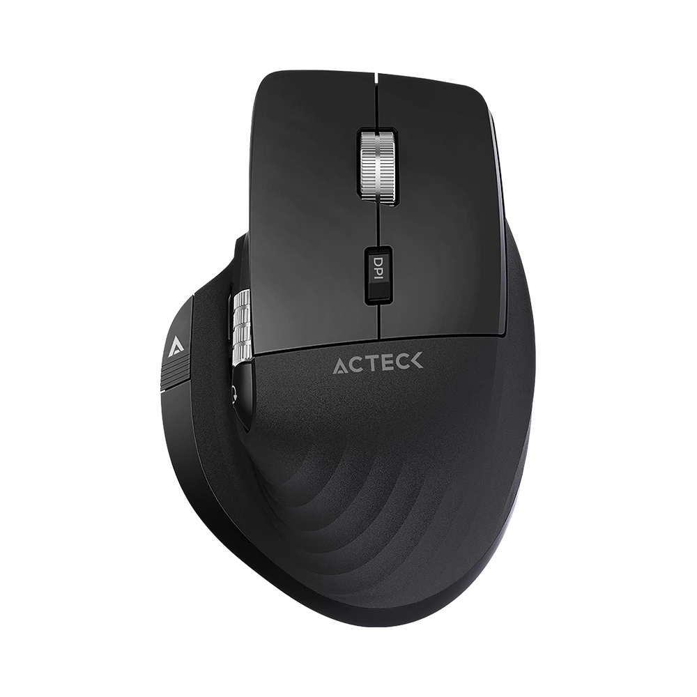 Mouse Inalámbrico Vertical Profesional Virtuos Pro MI780 ACTECK Scroll Horizontal Ultra Fast de acero - 