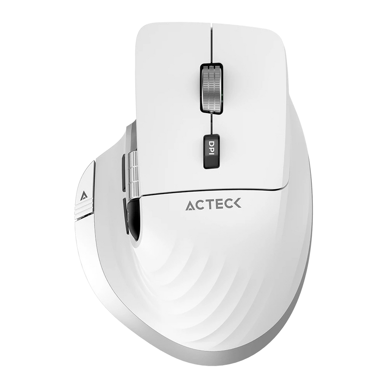 Mouse Inalámbrico Vertical Profesional Virtuos Pro MI780 ACTECK Scroll Horizontal Ultra Fast de acero - 