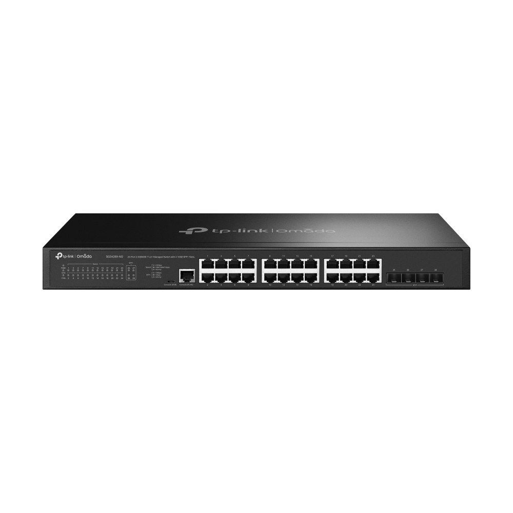 Switch gestionable JetStream de 24 puertos 2.5GBASE-T L2+ con 4 puertos SFP+ 10GE - 