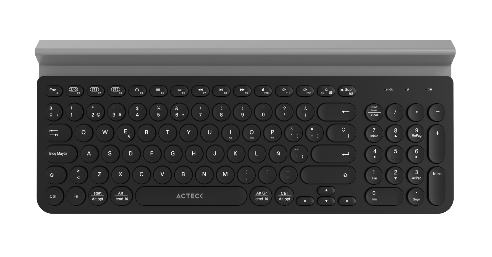 Teclado Inalámbrico Conexión Dual 2.4hz/Bluetooth  Inspire Comp TI695 Elite Series - 