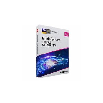 Hp Consumo Antivirus Bitdefender Total Security Licencia De 1 Año, 1 Usuario, 3 Dispositivos