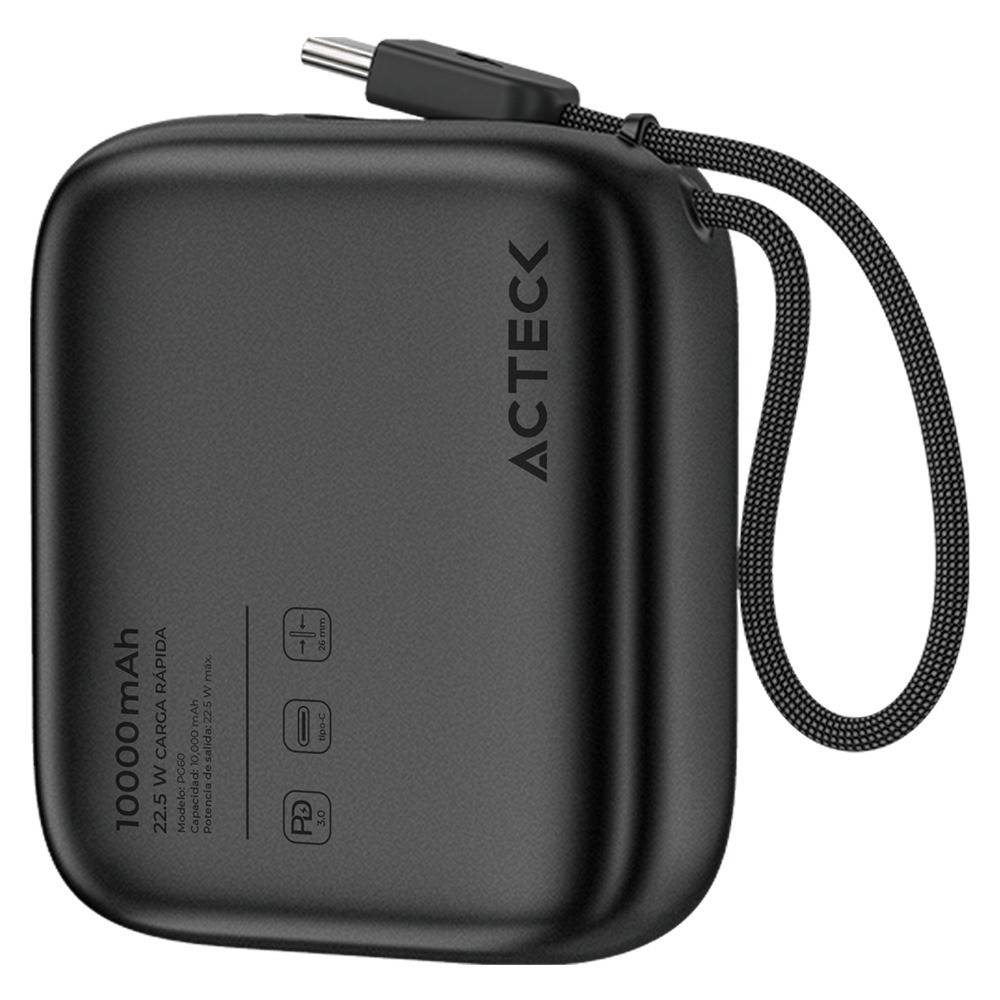 Cargador Powerbank Acteck Energon GO Plug Pro PG60 Cargador Powerbank 10 - 000  mAh