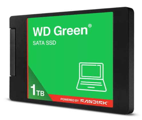 Unidad de estado Solido WD GREEN, 1TB, 2.5, 400 MB/s Escritura, 500 MB/s Lectura, SATA III