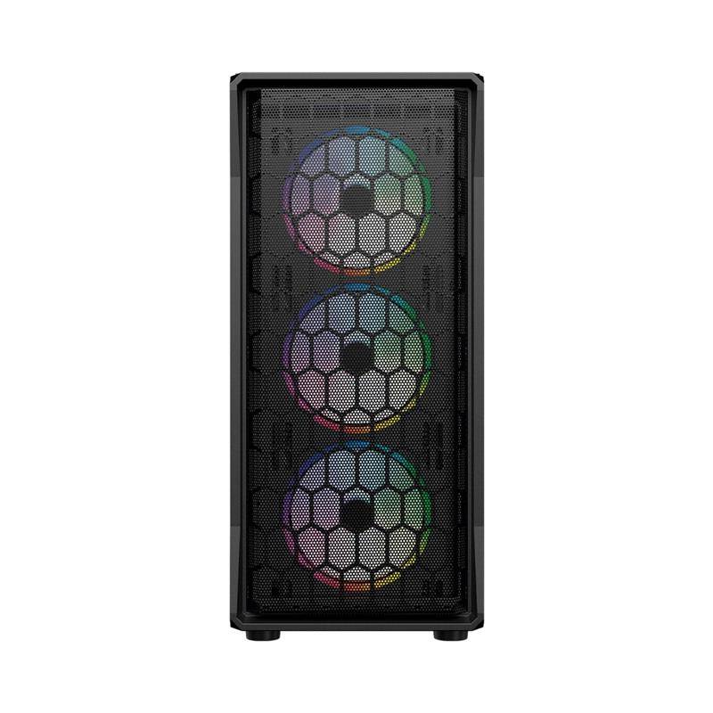 Gabinete Gamer Media Torre ATX DRAGONFLY HEX GM560  Factor: ATX - Micro Atx - Mini ITX