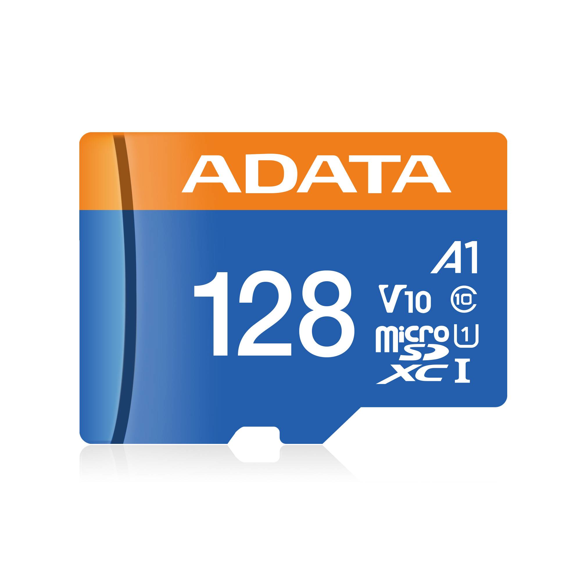 Memoria Adata Micro Sdxc/sdhc 128gb Uhs-i 100mb/25mb Clase 10 V10 A1 C/adaptador (ausdx128guicl10a1-ra1)