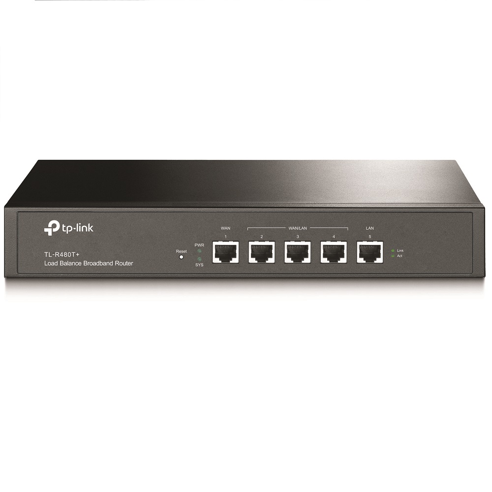 Router | Tp-link | Tl-r480t | Balanceador De Carga | Banda Ancha 1 Wan 1 Lan 3 Wan/lan 10/100 Mbps 30,000 Sesiones Concurrentes